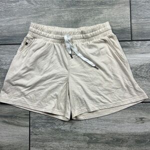 Pacifica Women's Cream Athletic Shorts